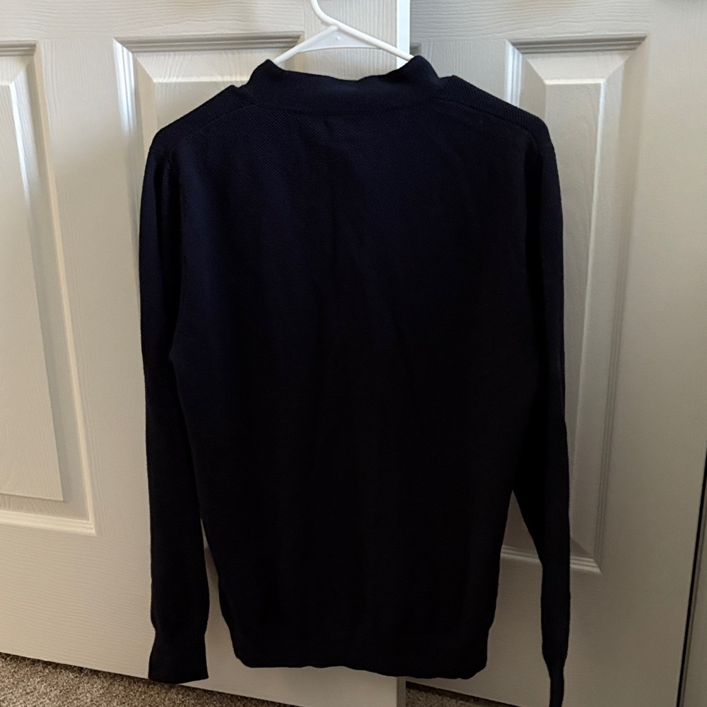 New With Tags J. Crew Men's Cotton Cashmere Navy Cardigan Sweater, Size Medium - Picture 4 of 7